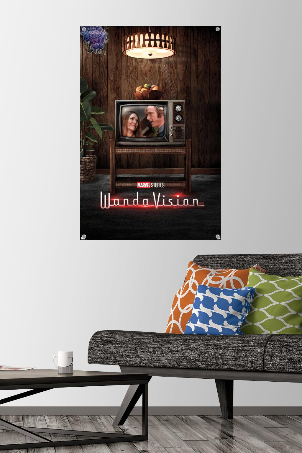 Marvel WandaVision - 70's One Sheet Wall Poster with Pushpins, 22.375" x 34"