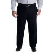 Big & Tall Haggar® Iron Free Classic-Fit Flat-Front Pants Color: Black Size: 50X29