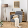 thumbnail image 6 of Summit Living Sherpa Accent Chair with Adjustable Headrest, Teddy Barrel Sofa for Living Room Bedroom Office, Gray, 6 of 10