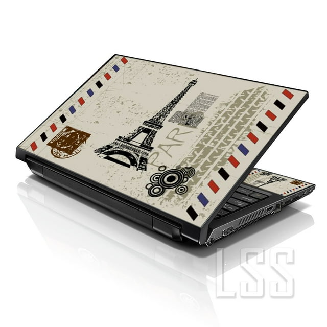 LSS Laptop Skin Sticker Decal Cover Paris Design Fits 17" to 19" Laptops