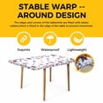 thumbnail image 4 of Independence Day Table Cloths for 5 Foot Rectangle Tables, 4th of July Blue Red Star Fireworks Patio Waterproof Elastic Fitted Tablecloths, Washable Rectangular Table Cover for Camping, 4 of 8