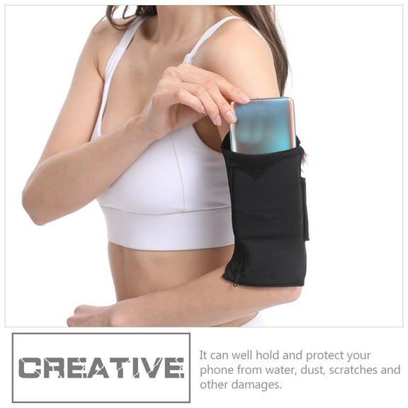 WHAMVOX  Waterproof Pouch Running Holder for Mobile Phone Cell Bag Fitness Black