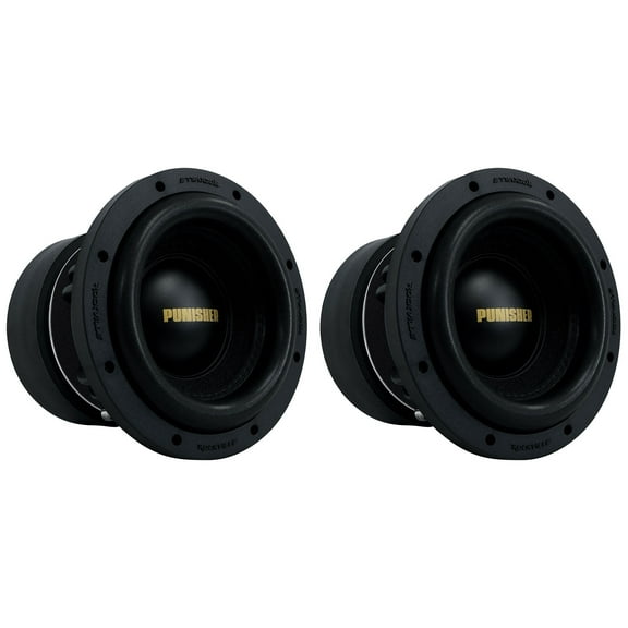 2 Rockville Punisher 8D2 8" 3000w Peak/750w RMS Competition Car Audio Subwoofers