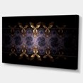 thumbnail image 2 of Yellow and Violet Fractal Flower - Floral Canvas Art Print, 2 of 3