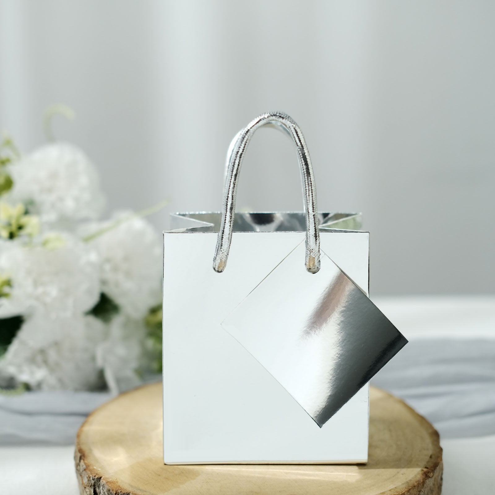 Silver Gift Bags - 3 Count