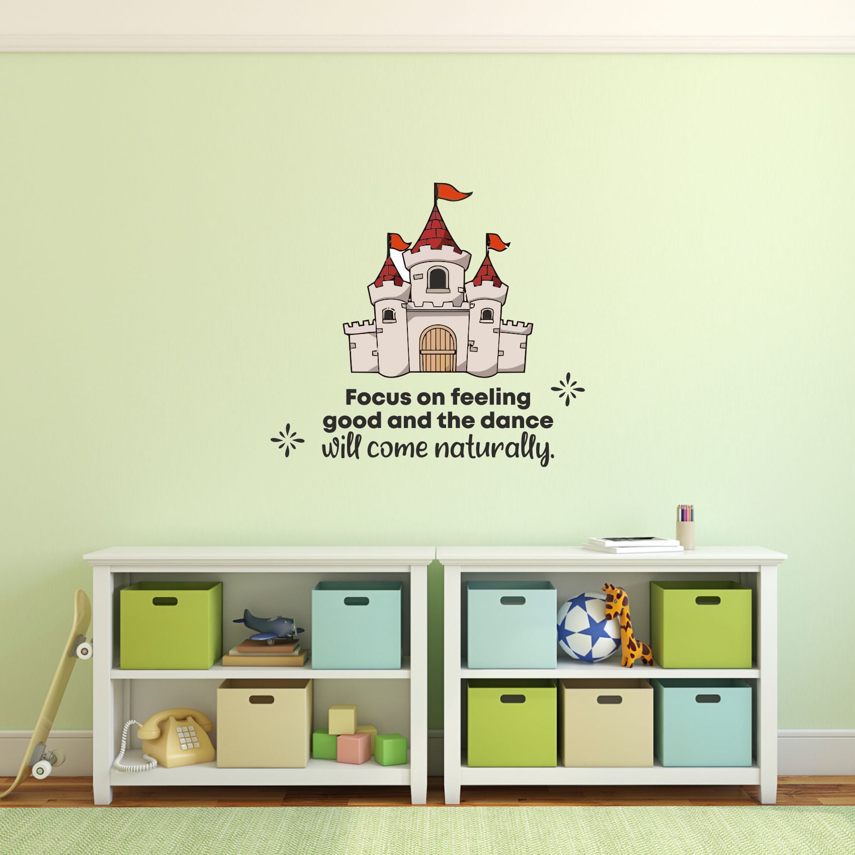 Paper Love Family Home Quote Decoration Decal Mural Wall Stickers 100cm x 35cm
