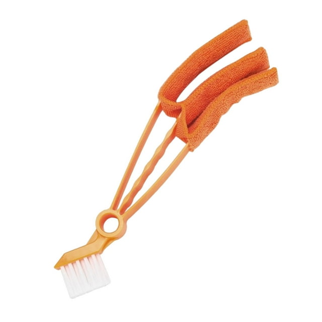 Decodeary PP Made Duster Cloth For Blinds And for Windows Removable And Machine Washable Orange 1Set