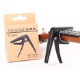 thumbnail image 2 of Guitar Capo – Lightweight One-Handed – Fits Acoustic, Electric, Classical, Ukulele, Mandolin & Bass – Essential Accessory – Black, 2 of 7