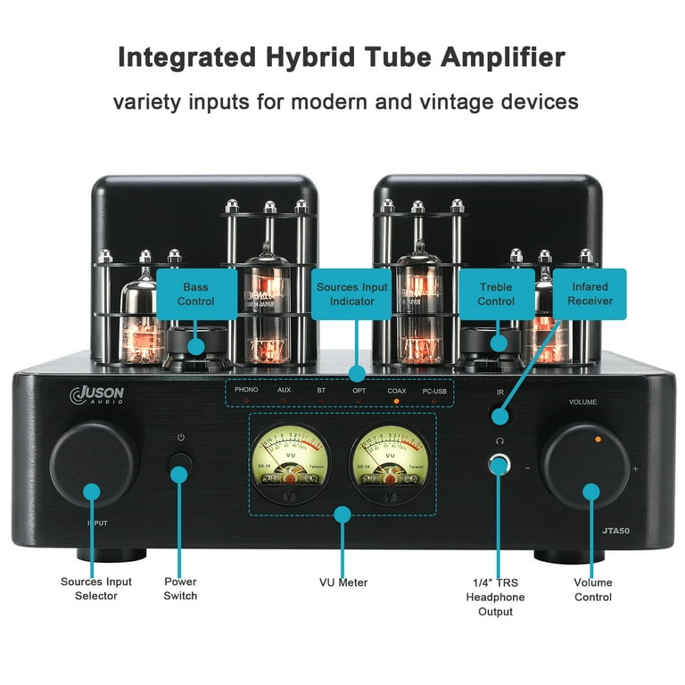 Juson Audio JTA50 New 100W Tube Amplifier Entry-Level Hifi 2.1CH