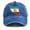 Blue, variant on Iranian Flag Map Hat, Adjustable Baseball Cap with UPF 50+ Sun Protection, Polyester Breathable Casual Cap for Men & Women, Unisex Patriotic Pride Hat for Outdoor Sports & Daily Wear