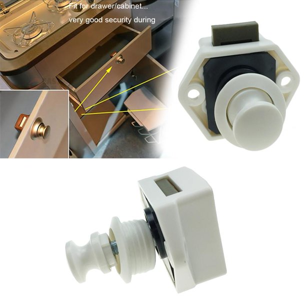 Camper Car Push Lock RV Caravan Boat Cajón de bloqueo de botón (5200-W) Ndcxsfigh Nuevos Originales
