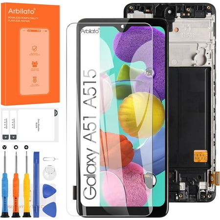 Incell Screen for Samsung Galaxy A51 Screen Replacement for Samsung A515 LCD Screen SM-A515F,SM-A515U Touch Display Digitizer Assembly Repair Parts?Black with Frame,Not Fit A51 5G