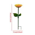 thumbnail image 3 of MMJ Bird Feeder Iron Ground Stake Bird Bath Bowl Outdoor Garden Courtyard Decoration 25.2x4.33in, 3 of 8
