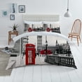 thumbnail image 2 of Comforter Cover Set 3D Big Ben Printed Highend London Painting Duvet Cover Set,Twin (68"x86"), 2 of 5