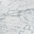 thumbnail image 6 of Cima 12" x 21" Rectangular Italian Carrara White Marble Table with Oak Legs, 6 of 10