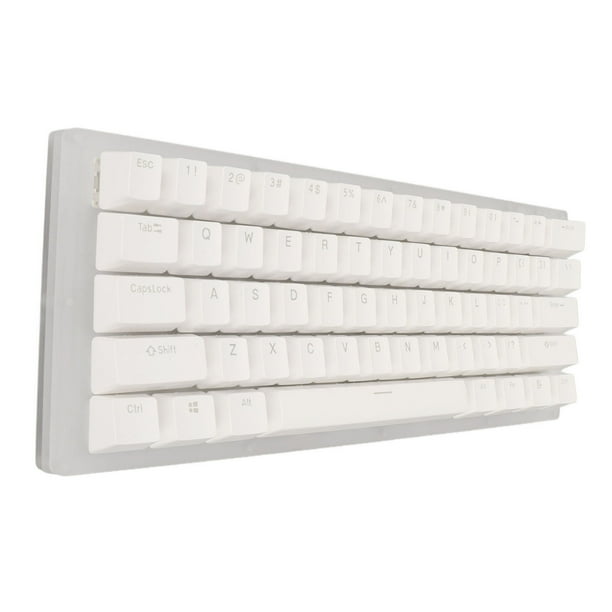 Teclado Mecánico Teclado Ergonómico para Juegos de 61 Teclas Teclado Mecánico de Intercambio en Caliente Tipo C USB31 con Cable de 40 Gbps Teclado Multifunción RGB para ANGGREK Otros
