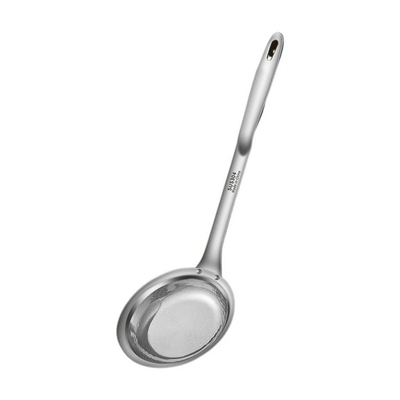 Lilixerw Stainless Steel Fat Skimmer Spoon,Stainless Steel Skimmer Strainer,with Long Handle,Professional Kitchen Fine Mesh Food Strainer,for Skimming,Cooking,Frying,Grease,Gravy and Foam