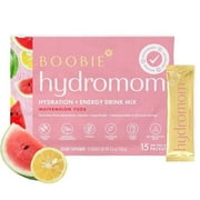 Boobie Hydromom Breastfeeding Supplement for Pregnancy and Lactation Drink, Watermelon Yuzu, 10 servings