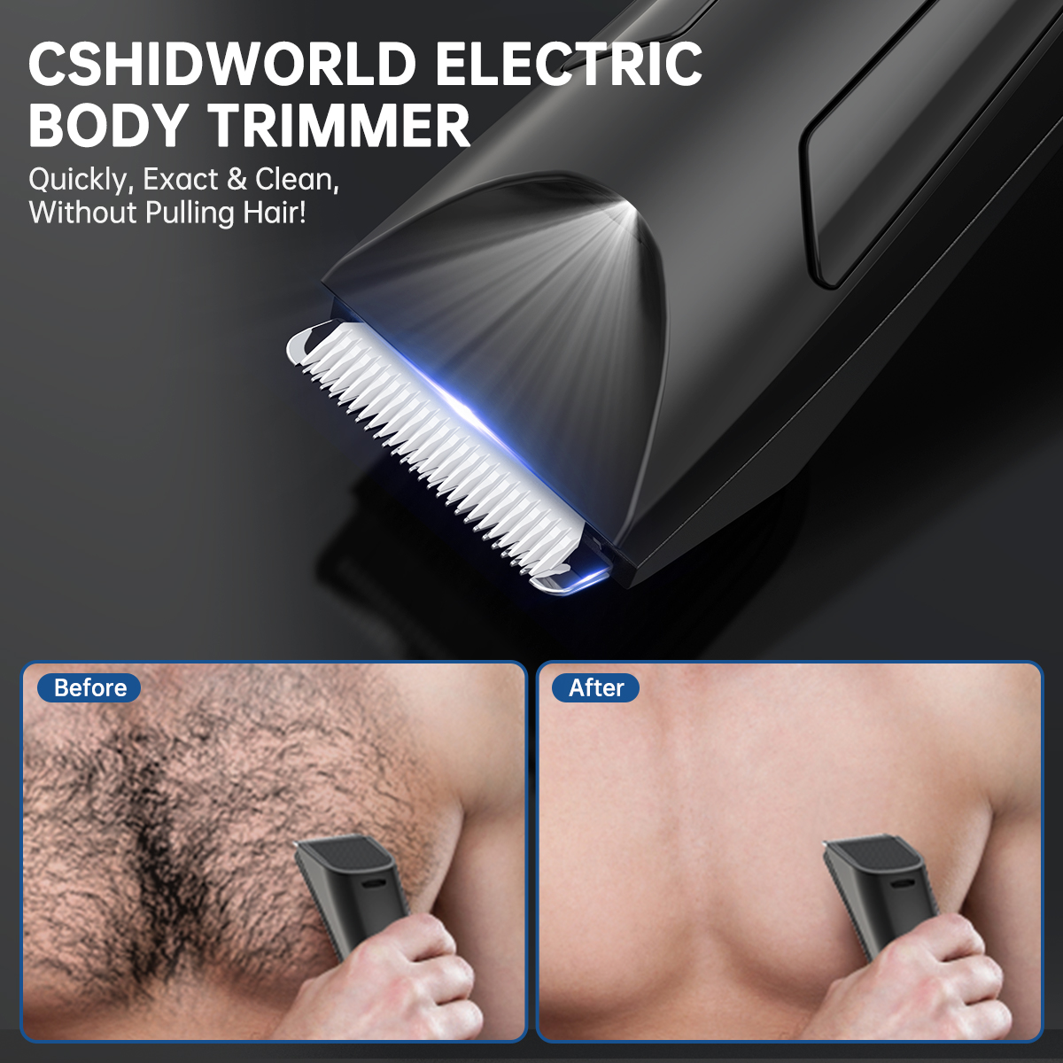 Cshidworld 4-in-1 Body Hair Trimmer Kit photo 8