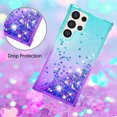 thumbnail image 4 of Funda para Samsung Galaxy S24 Ultra 5G Transparente con Brillos Carcasa Protectora Antigolpes con Glitter Brillante, 4 of 5