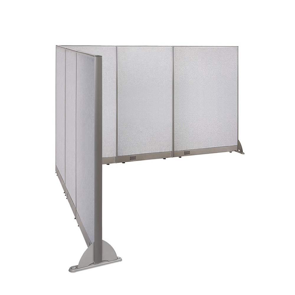 GOF LShaped Freestanding Office Partition 120D x 120W x 72H / Office, Room Divider Walmart