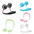 thumbnail image 2 of Lazy Fan  USB Rechargeable Wearable Portable Hand Free Neckband Fan Personal Mini Neck Double Fans  3 Speed Adjustable For Home Office Traveling  Pink, 2 of 5
