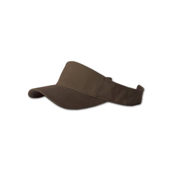 Plain Single Sports Visor- Brown