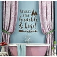 thumbnail image 4 of Stay Humble & Kind Teepee Vinyl Room Décor Inspirational Quotes Wall Stickers, 23x19, Chocolate Brown, 4 of 6