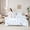 Blue, variant on Castle Fairy Female Men Flower Leaves Twin Bedding Sets,Vintage Bedding Comforter Set