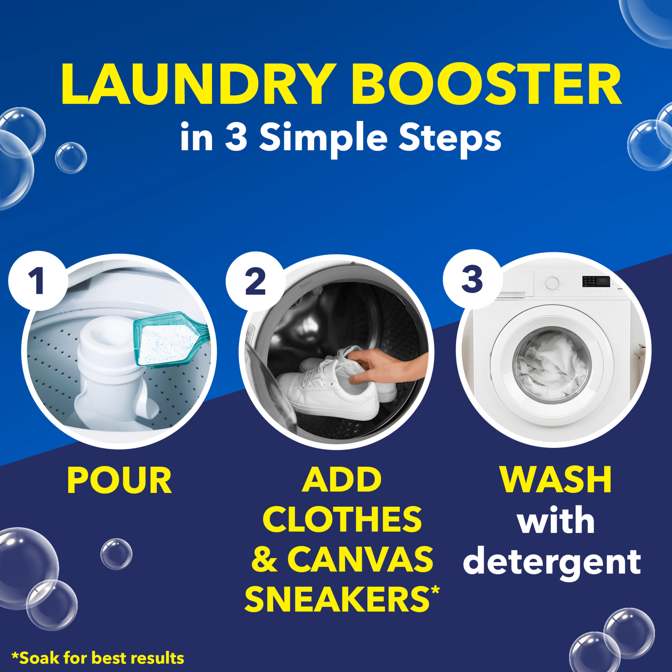 OxiClean White Revive Laundry Whitener & Stain Remover, 3 lb photo 6