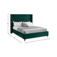 thumbnail image 3 of Aiden Green Velvet Queen Bed-Color:Green Velvet,Style:Contemporary, 3 of 8