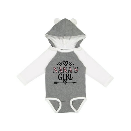 

Inktastic Nana Girl Granddaughter Gift Baby Girl Long Sleeve Bodysuit