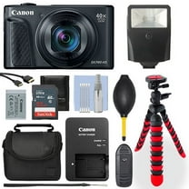Canon PowerShot SX740 20.3MP Digital Camera Black  32GB Deluxe Accessory Package - International Version