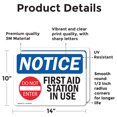 thumbnail image 2 of (2 Pack) First Aid Station In Use Sign, 2 of 7