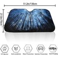 thumbnail image 2 of Galaxy Forest Car Windshield Sun Shade Blocks Uv Rays Sun Visor Protector Waterproof Folding Car Sun Shade Keeps Your Vehicle Cool Fits Windshields of Various, 2 of 5