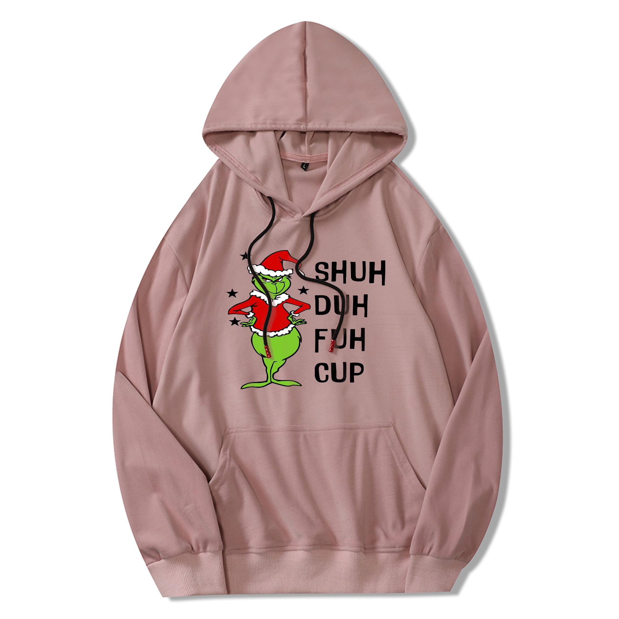 Xmas Grinch Hooded Sweater Long Sleeve 