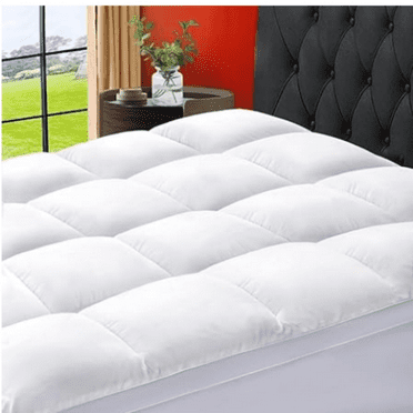Mattress Topper Queen Size Extra Thick Mattress Pad 8-21" Deep Pocket Soft Down Alternative Fill Mattress Protector Pillow Top Mattress Cover (60x80 Inches, White)