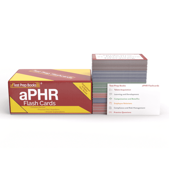 aPHR Study Cards: aPHR Exam Prep 2023-2024 with Practice Questions for the Associate Professional in Human Resources Certification [Full Color Cards]
