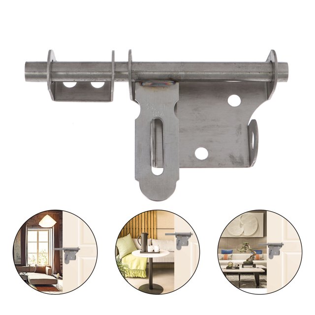 UPOUART 1Ud Pestillo De Seguridad Para Puerta Y Ventana En Inoxidable 304 Plata Para Uso Residencial