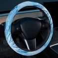 thumbnail image 2 of Christmas Snowflakes 14.5 Inch Printing PVC Leather Car Wheel Covers Steering Wheel Covers Auto Accessories, 2 of 6