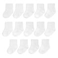 thumbnail image 1 of Fruit Of The Loom Baby Paquete De 14 Calcetines Elásticos De Algodón Grow & Fit Flex Zones - Unisex Niñas Niños (0-6 Meses Blanco), 1 of 6