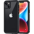 thumbnail image 1 of MYKOMI for iPhone 14 Plus Phone Case, IP68 Waterproof Dustproof Shockproof 14 Plus Cases with Built-in Screen Protector, Full Body Protective Front and Back Cover for iPhone 14 Plus -6.7 inch (Black), 1 of 7