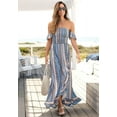 thumbnail image 2 of LASCANA LASCANA Women's Ruffled Print Maxi Dress Ruffles, 2 of 5