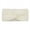 WHITE, variant on Solid Color Imitation Mink Cashmere Wide Headband Cross Knot Fluffy Bow Hairband Women Winter Ear Warmer Cycling Yoga Turban