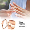 thumbnail image 3 of Anillos De Pareja De Amantes De La Mariposa A Juego, Anillos De Promesa De Compromiso Geométricos De Aleación Para Hombres Y Mujeres, Regalo De Cumpleaños De Aniversario 1 Par matsuzay AP007021-03, 3 of 6