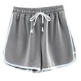 thumbnail image 1 of Timegard Running Shorts for Women Elastic High Waist Drawstring Summer Casual Loose Workout Shorts, 1 of 4