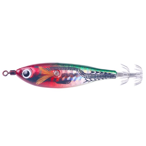 Gambas Newup Pesa Eging Calamar Jigging Ganchos Camarones Cebo Pulpo 10cm 10g Luminoso (2)