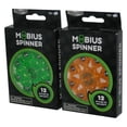 thumbnail image 1 of Mobius Spinner Green & Orange Brainstem Brand Fidget Spinner Toy Lot - (2 Packs), 1 of 1