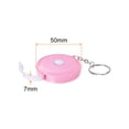 thumbnail image 2 of Métrica Cinta 1,5M/60 Pulgadas Retráctil Sastres Métrica Cinta Bolsillo Tamaño con Llave Cadena para Cuerpo, Tela, Costura y Manualidades Medidas, Claro Rosa, 2 of 5