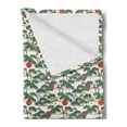 thumbnail image 2 of Ethnic Soft Flannel Fleece Blanket, Japanese Pattern of Bonsai and Sun Oriental Cultural Elements of Asia, Cozy Plush for Indoor and Outdoor Use, 70" x 90", Army Green and Vermilion, by Ambesonne, 2 of 5